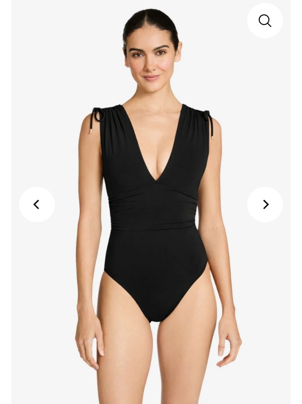 Robin Piccone Aubrey V Plunge 1 Piece Swimsuit Size 10 Nwot